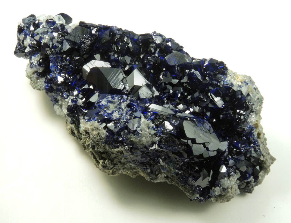 Azurite with Anglesite from Tsumeb Mine, Otavi-Bergland District, Oshikoto, Namibia