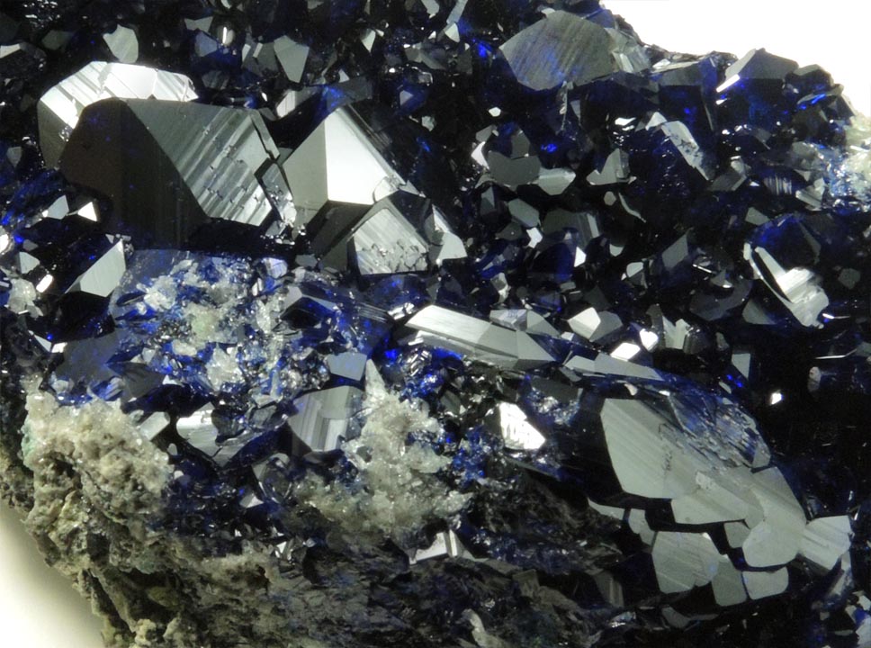 Azurite with Anglesite from Tsumeb Mine, Otavi-Bergland District, Oshikoto, Namibia