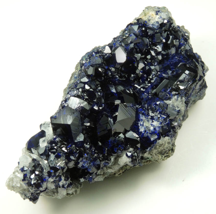 Azurite with Anglesite from Tsumeb Mine, Otavi-Bergland District, Oshikoto, Namibia