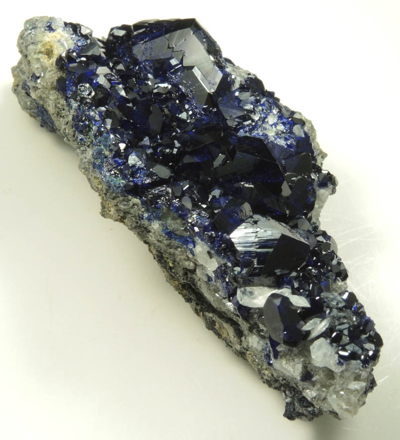 Azurite with Anglesite from Tsumeb Mine, Otavi-Bergland District, Oshikoto, Namibia