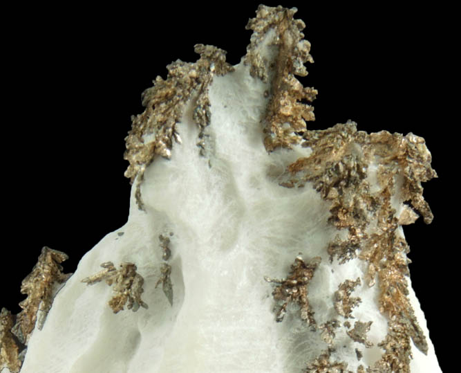 Silver in Calcite (Native Silver) from Bouismas Mine, Agdz Cercle, Zagora Province, Morocco