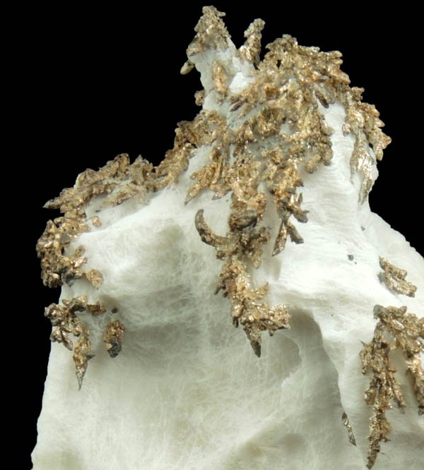 Silver in Calcite (Native Silver) from Bouismas Mine, Agdz Cercle, Zagora Province, Morocco