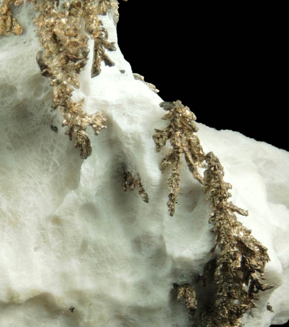 Silver in Calcite (Native Silver) from Bouismas Mine, Agdz Cercle, Zagora Province, Morocco