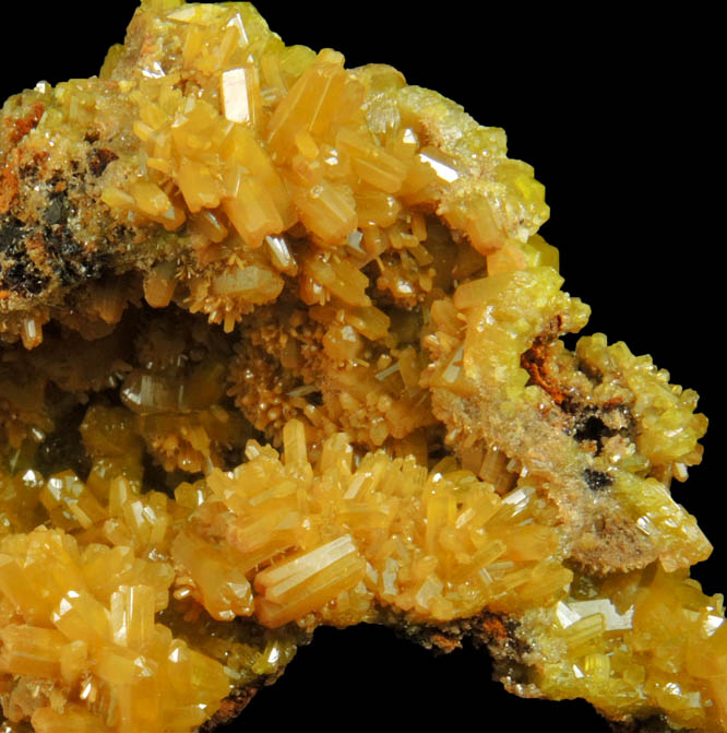 Pyromorphite from Bunker Hill Mine, Jersey Vein, Coeur d'Alene District, Shoshone County, Idaho