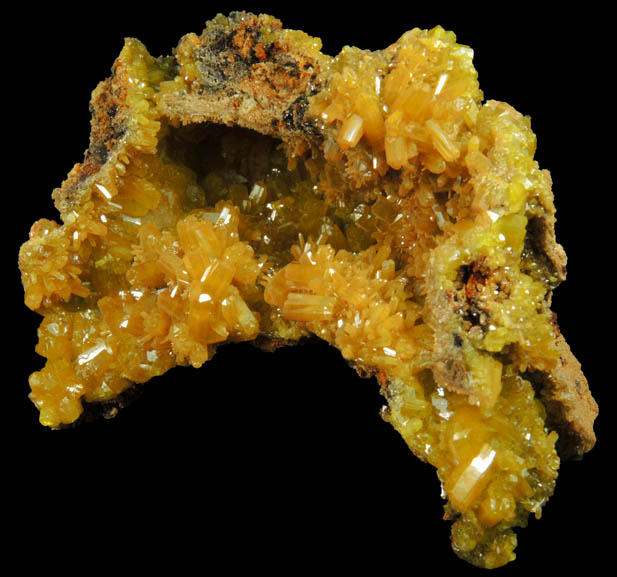 Pyromorphite from Bunker Hill Mine, Jersey Vein, Coeur d'Alene District, Shoshone County, Idaho