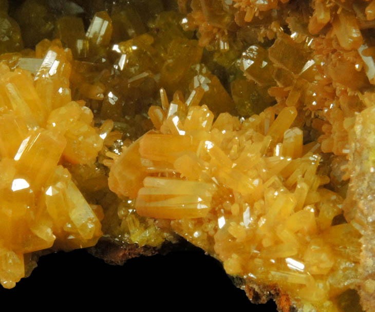 Pyromorphite from Bunker Hill Mine, Jersey Vein, Coeur d'Alene District, Shoshone County, Idaho