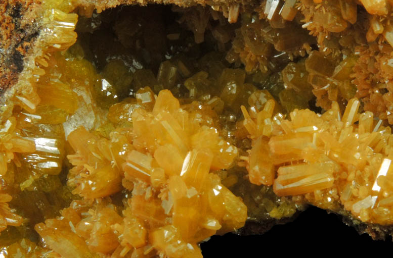 Pyromorphite from Bunker Hill Mine, Jersey Vein, Coeur d'Alene District, Shoshone County, Idaho