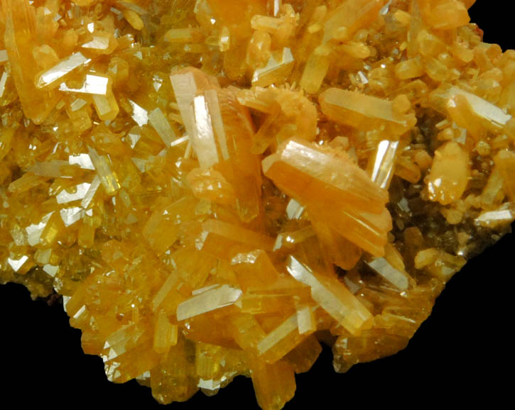 Pyromorphite from Bunker Hill Mine, Jersey Vein, Coeur d'Alene District, Shoshone County, Idaho