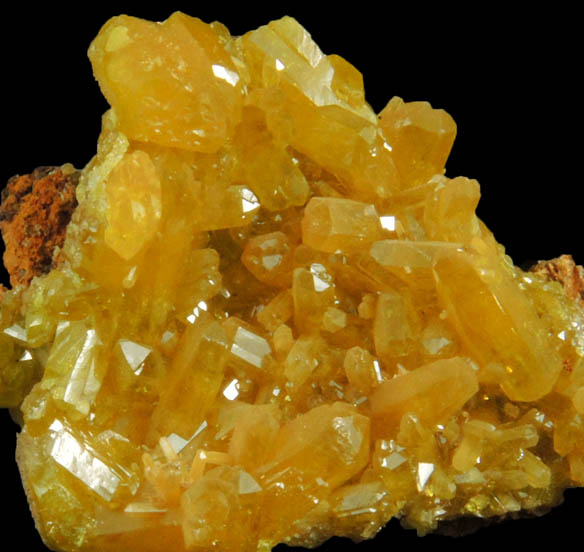 Pyromorphite from Bunker Hill Mine, Jersey Vein, Coeur d'Alene District, Shoshone County, Idaho