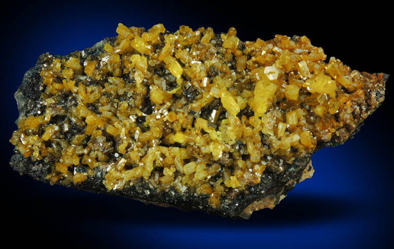 Mimetite on Cesarolite from Guatomo Mine, near Tham Thalu, south of Hat Yai, Yala Province, Thailand