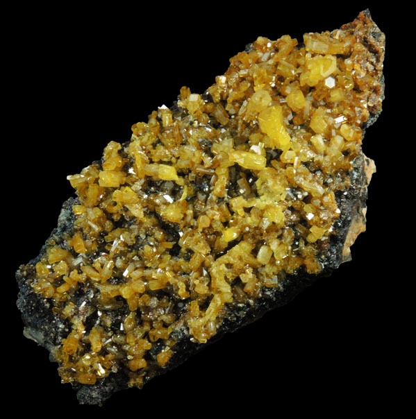 Mimetite on Cesarolite from Guatomo Mine, near Tham Thalu, south of Hat Yai, Yala Province, Thailand