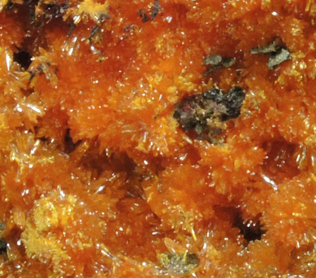 Orpiment on Barite from Quiruvilca District, Santiago de Chuco Province, La Libertad Department, Peru