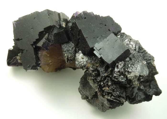 Fluorite and Sphalerite from Minerva #1 Mine, Rosiclare Level, Cave-in-Rock District, Hardin County, Illinois