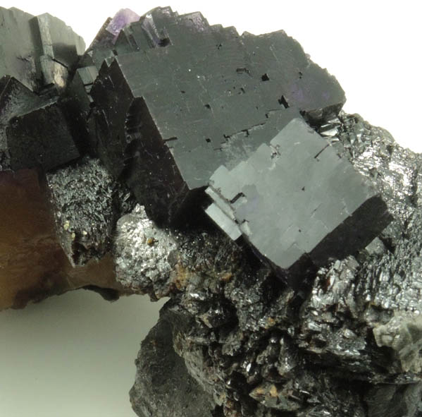 Fluorite and Sphalerite from Minerva #1 Mine, Rosiclare Level, Cave-in-Rock District, Hardin County, Illinois