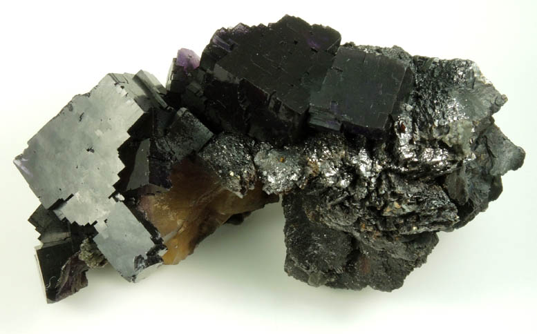 Fluorite and Sphalerite from Minerva #1 Mine, Rosiclare Level, Cave-in-Rock District, Hardin County, Illinois