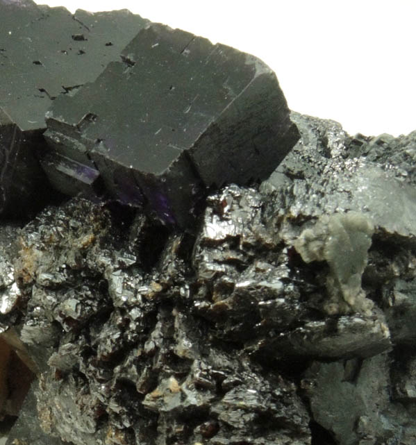 Fluorite and Sphalerite from Minerva #1 Mine, Rosiclare Level, Cave-in-Rock District, Hardin County, Illinois