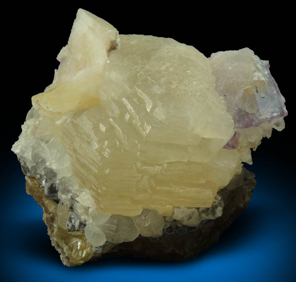 Witherite with Fluorite from Minerva #1 Mine, Cave-in-Rock District, Hardin County, Illinois