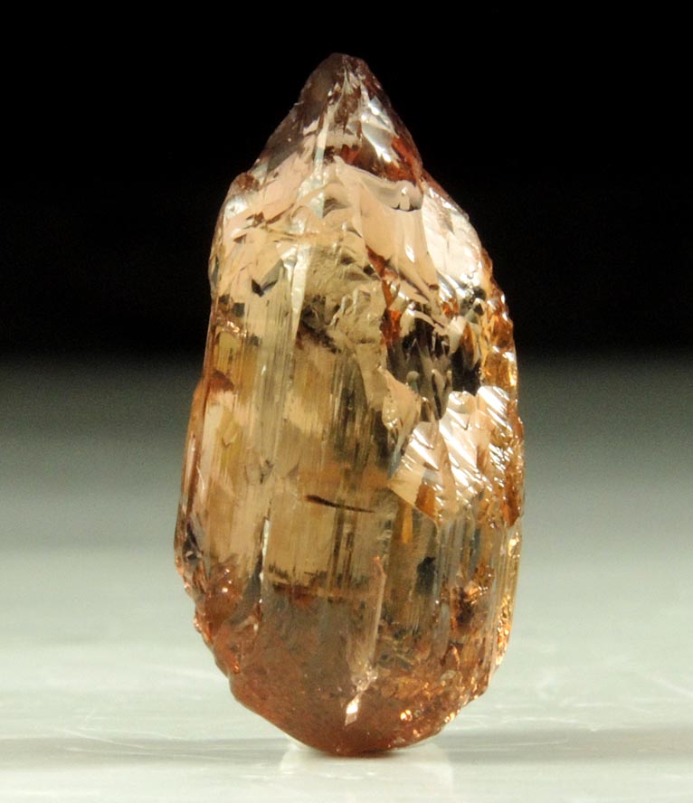 Elbaite var. Rubellite Tourmaline (floater crystal) from Baixão claim, Taquaral, Itinga, Minas Gerais, Brazil