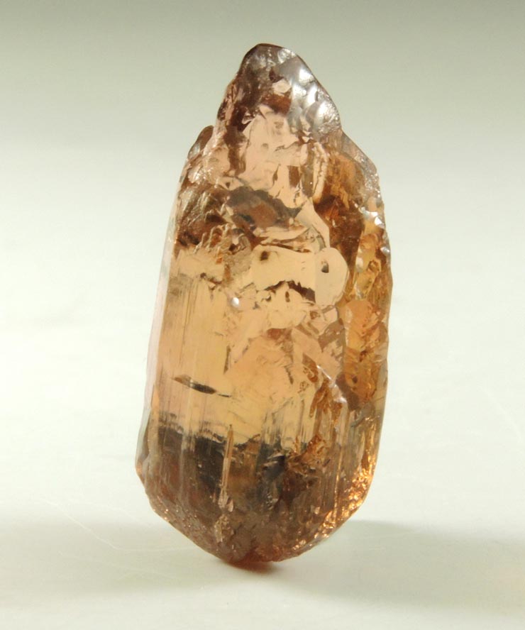 Elbaite var. Rubellite Tourmaline (floater crystal) from Baixão claim, Taquaral, Itinga, Minas Gerais, Brazil