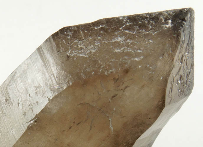 Quartz var. Smoky Quartz (doubly terminated) from Sawtooth Mountains, Custer County, Idaho