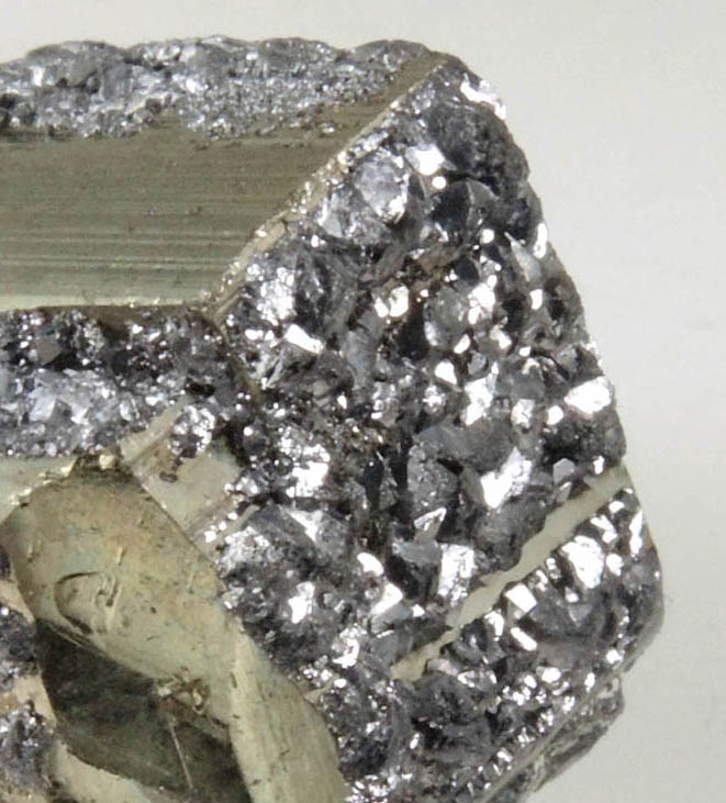 Pyrite with epitaxial Galena from Tatatila, northeast of Perote, Veracruz, Mexico