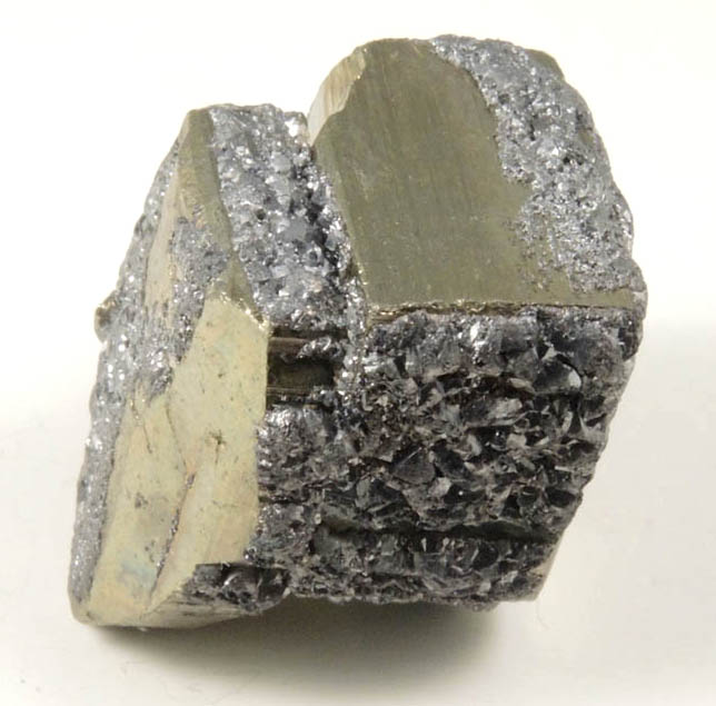 Pyrite with epitaxial Galena from Tatatila, northeast of Perote, Veracruz, Mexico