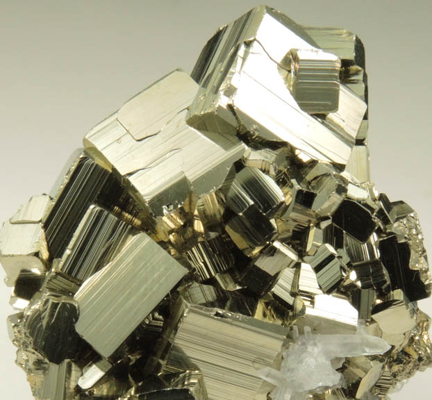 Pyrite with Quartz from Huaron District, Cerro de Pasco Province, Pasco Department, Peru