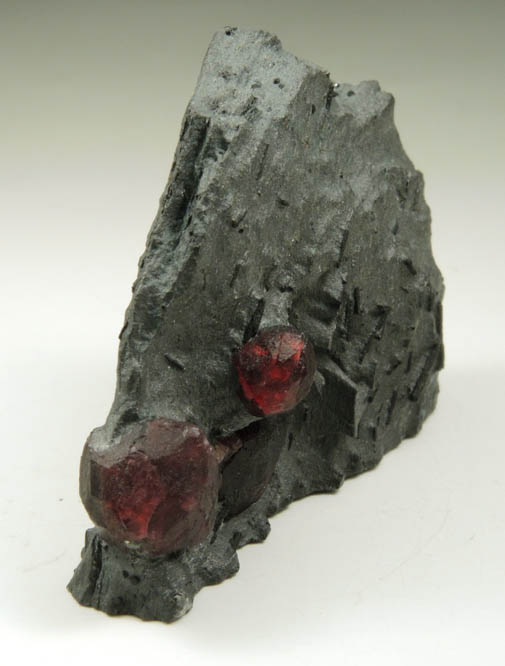 Almandine Garnet in Phyllite from Red Embers Mine, Erving, Franklin County, Massachusetts