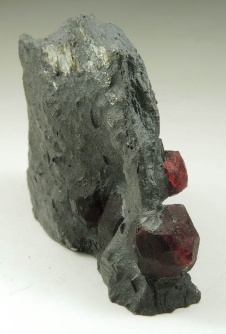 Almandine Garnet in Phyllite from Red Embers Mine, Erving, Franklin County, Massachusetts