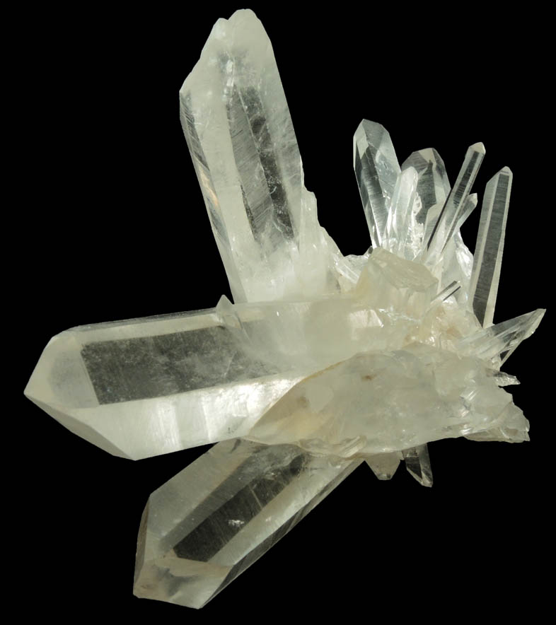 Quartz from Wegner Mines, Collier Creek, 4.4 km south of Mount Ida, Montgomery County, Arkansas