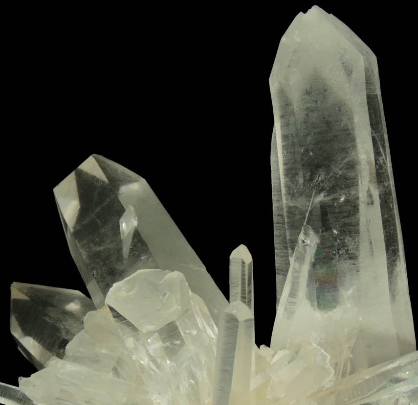 Quartz from Wegner Mines, Collier Creek, 4.4 km south of Mount Ida, Montgomery County, Arkansas