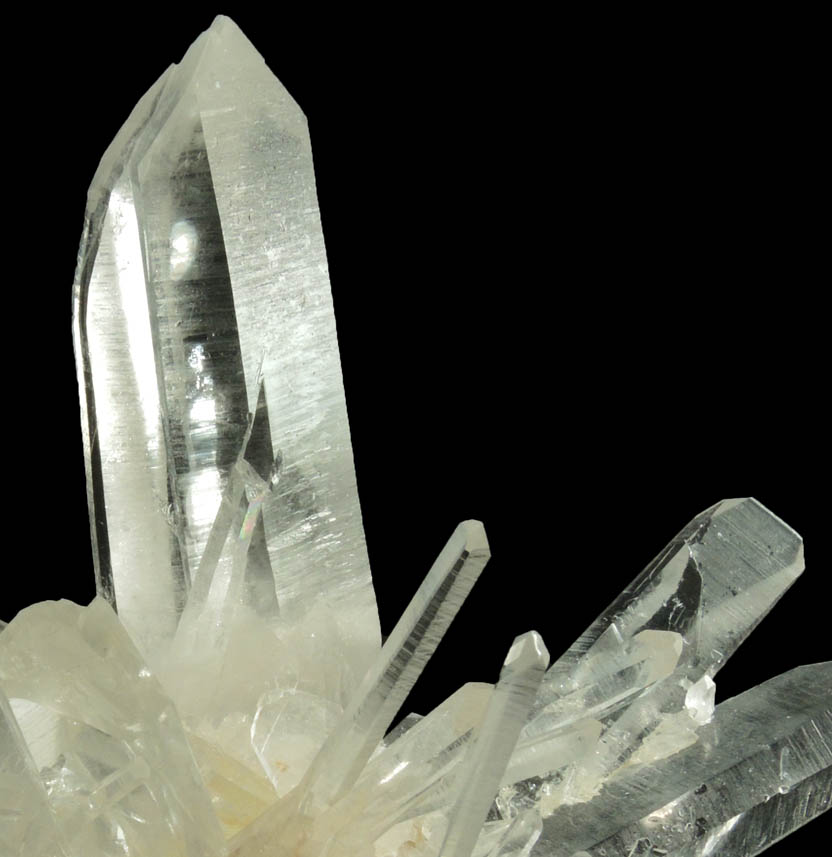 Quartz from Wegner Mines, Collier Creek, 4.4 km south of Mount Ida, Montgomery County, Arkansas