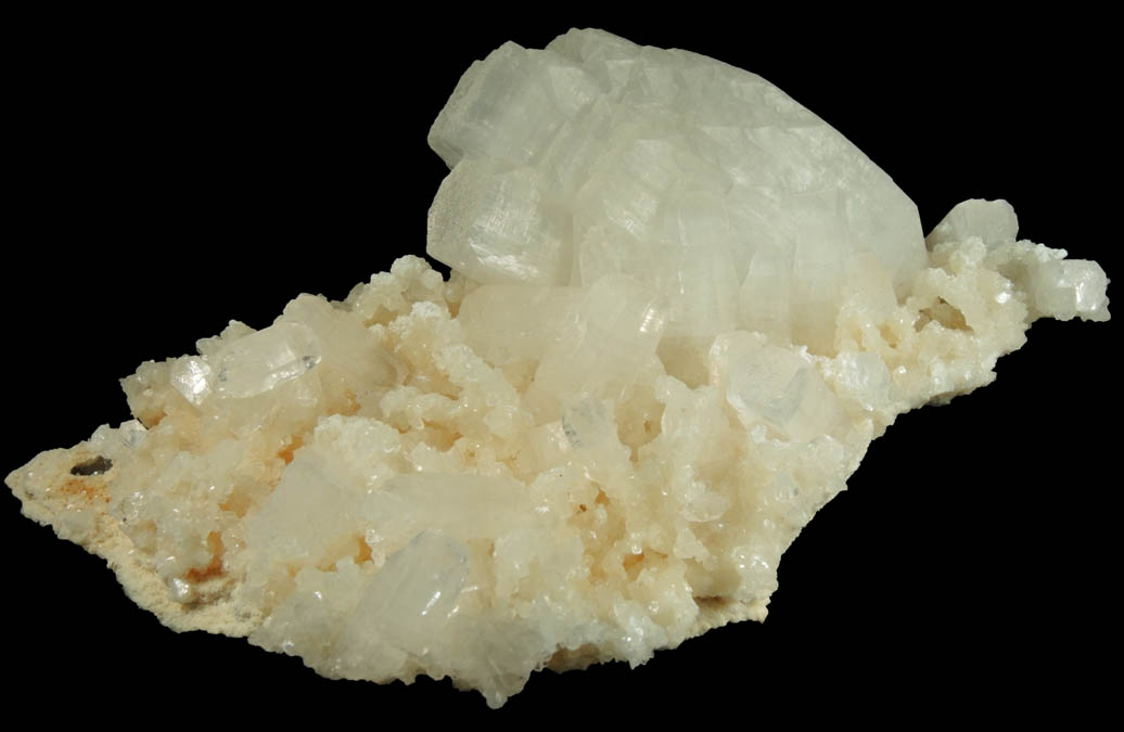 Apophyllite on Prehnite from Mumbai (Bombay) District, Maharashtra, India