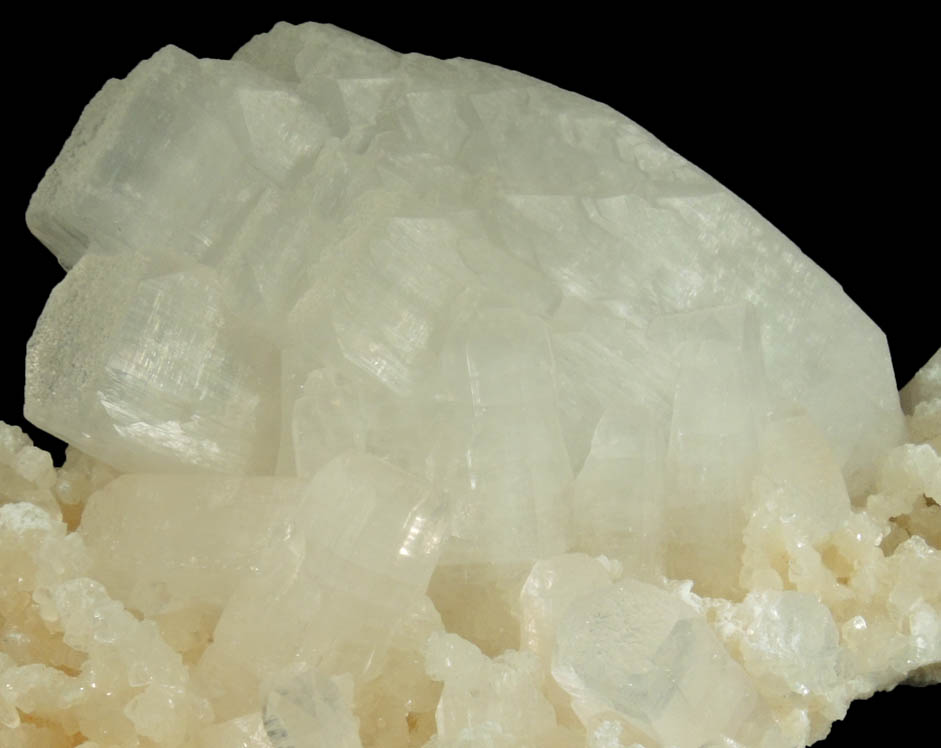 Apophyllite on Prehnite from Mumbai (Bombay) District, Maharashtra, India