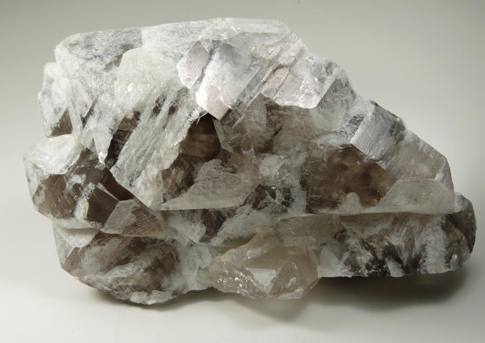 Quartz var. Smoky Quartz with white zoning from Havey Quarry, Poland, Androscoggin County, Maine