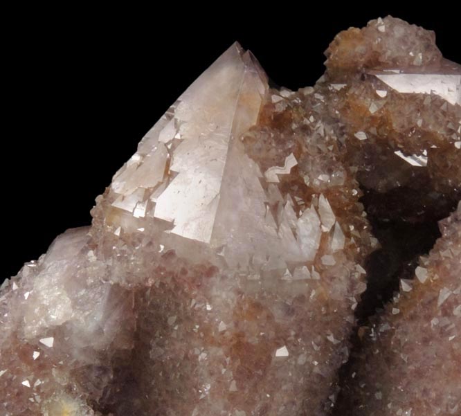 Quartz var. Amethyst (Cactus Quartz) from Boekenhouthoek area, Mpumalanga Province, South Africa