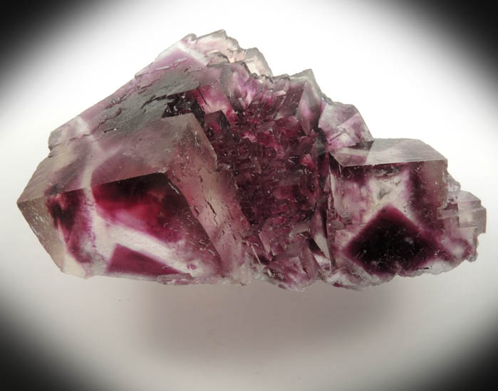 Fluorite (zoned crystals) from Okorusu Mine, 46.5 km north of Otjiwarongo, Otjozondjupa, Namibia