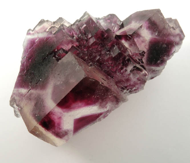 Fluorite (zoned crystals) from Okorusu Mine, 46.5 km north of Otjiwarongo, Otjozondjupa, Namibia