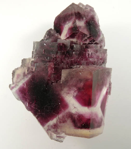 Fluorite (zoned crystals) from Okorusu Mine, 46.5 km north of Otjiwarongo, Otjozondjupa, Namibia