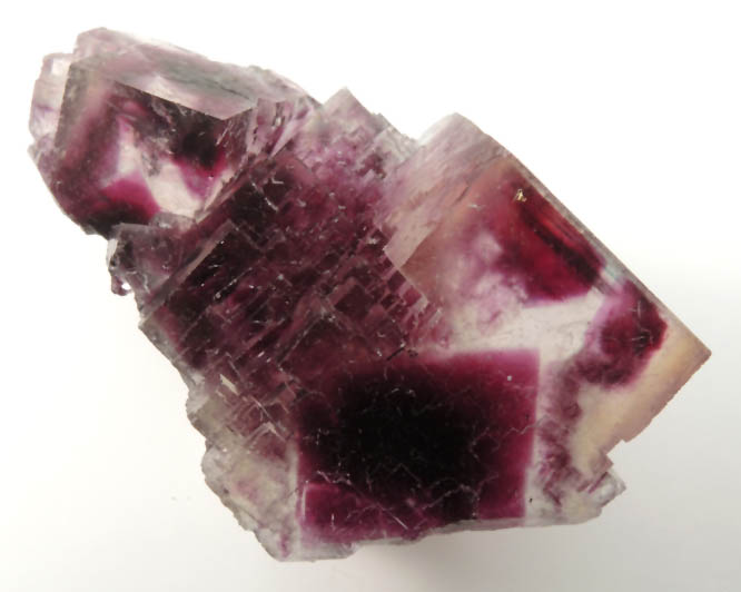 Fluorite (zoned crystals) from Okorusu Mine, 46.5 km north of Otjiwarongo, Otjozondjupa, Namibia