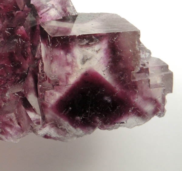 Fluorite (zoned crystals) from Okorusu Mine, 46.5 km north of Otjiwarongo, Otjozondjupa, Namibia