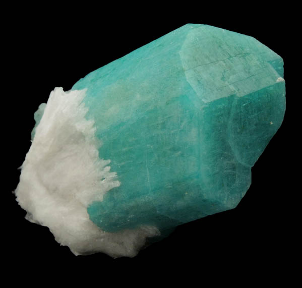 Microcline var. Amazonite with Albite var. Cleavelandite from Smoky Hawk Mine, Lucky Confetti Pocket, Florissant, Teller County, Colorado