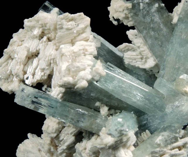 Beryl var. Aquamarine with Microcline from Erongo Mountains, 20 km north of Usakos, Damaraland, Namibia