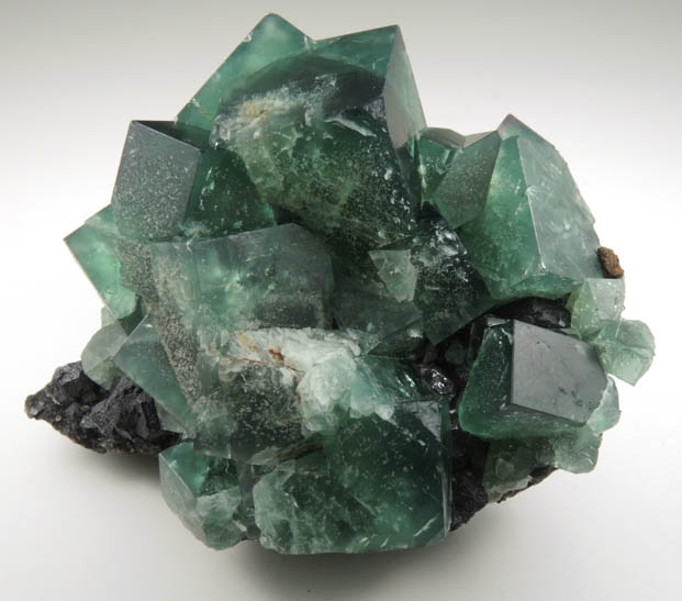 Fluorite over Galena from Diana Maria Mine, Rogerley Quarry, County Durham, England