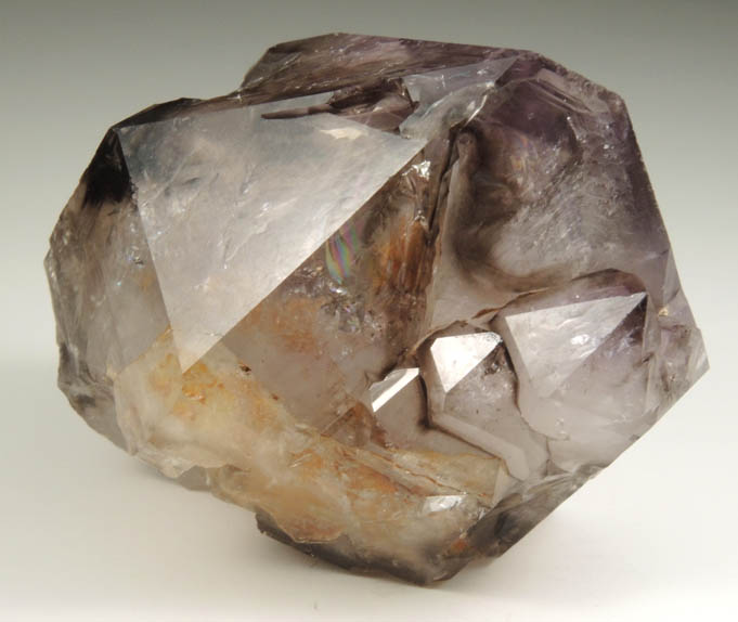 Quartz var. Smoky-Amethyst Quartz from Intergalactic Pit, Deer Hill, Stowe, Oxford County, Maine