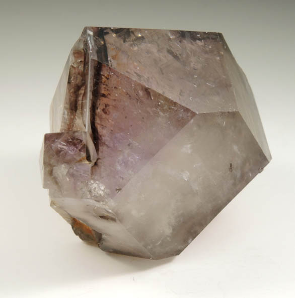 Quartz var. Smoky-Amethyst Quartz from Intergalactic Pit, Deer Hill, Stowe, Oxford County, Maine