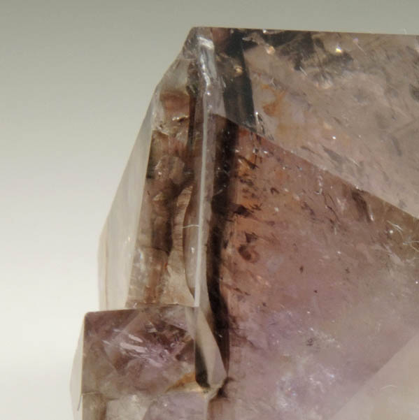 Quartz var. Smoky-Amethyst Quartz from Intergalactic Pit, Deer Hill, Stowe, Oxford County, Maine