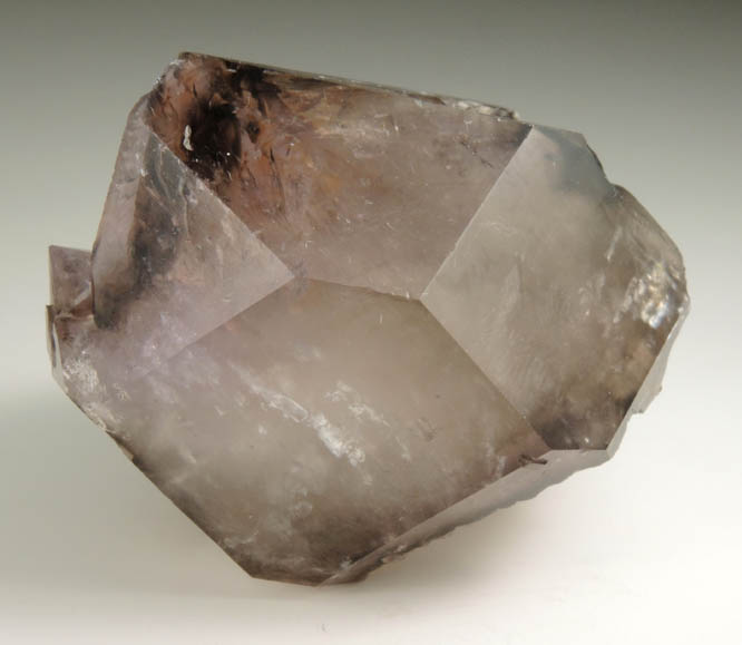 Quartz var. Smoky-Amethyst Quartz from Intergalactic Pit, Deer Hill, Stowe, Oxford County, Maine