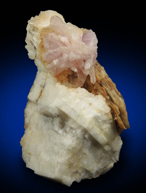 Quartz var. Rose Quartz Crystals from Rose Quartz Locality, Plumbago Mountain, Newry, Oxford County, Maine