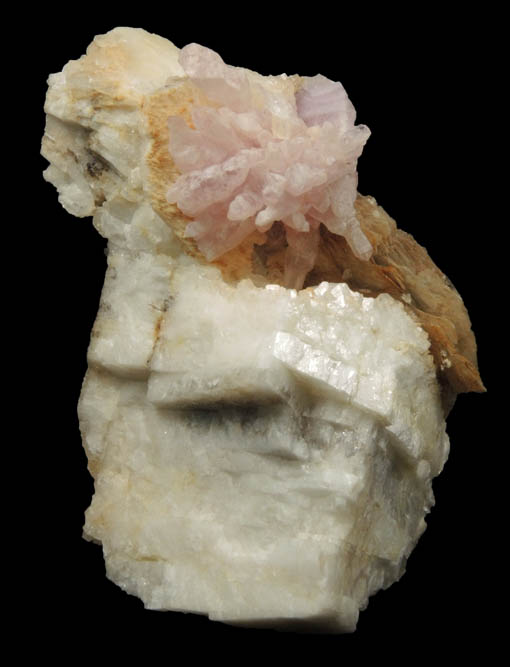 Quartz var. Rose Quartz Crystals from Rose Quartz Locality, Plumbago Mountain, Newry, Oxford County, Maine